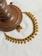 Coin Lakshmi Multicolor Necklace