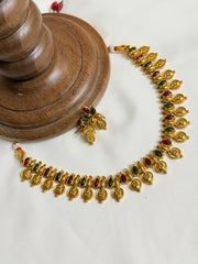 Coin Lakshmi Multicolor Necklace