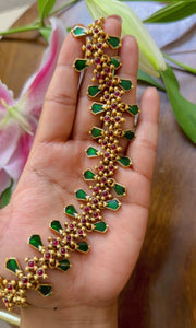 Enamel Double Side Palakka Necklace