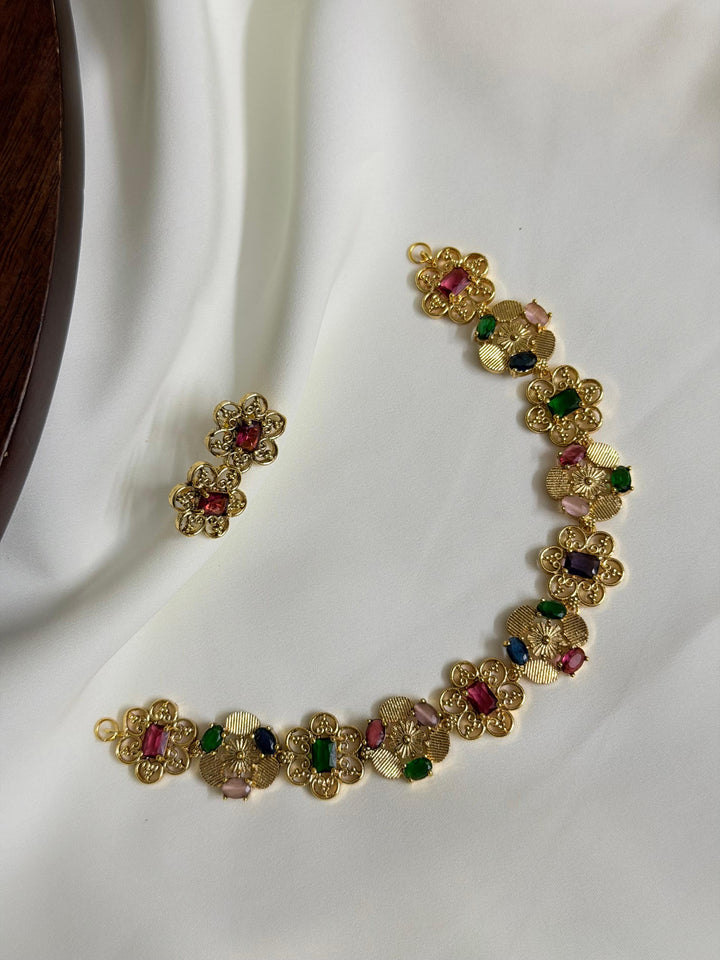 Gulrani Navaratna Necklace