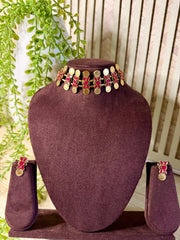 Bloom Coin Choker — Pink