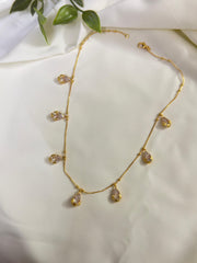 Dewdrop Neckpiece — Mauve Pink