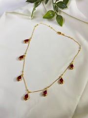 Dewdrop Neckpiece — Red