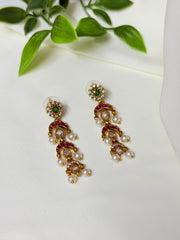 Crescent Multi Drop Earrings