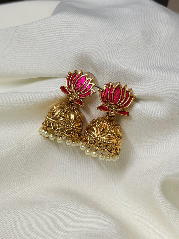 Lotus Jhumka