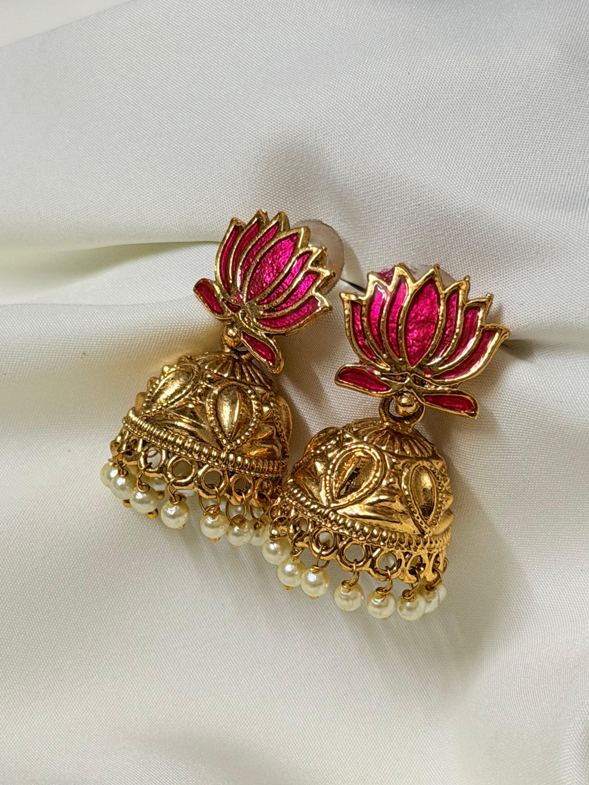 Lotus Jhumka