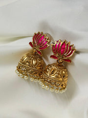 Lotus Jhumka