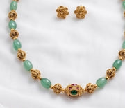 Green Beaded Short Chain