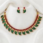 Mango Mala With Green And Pink Combo