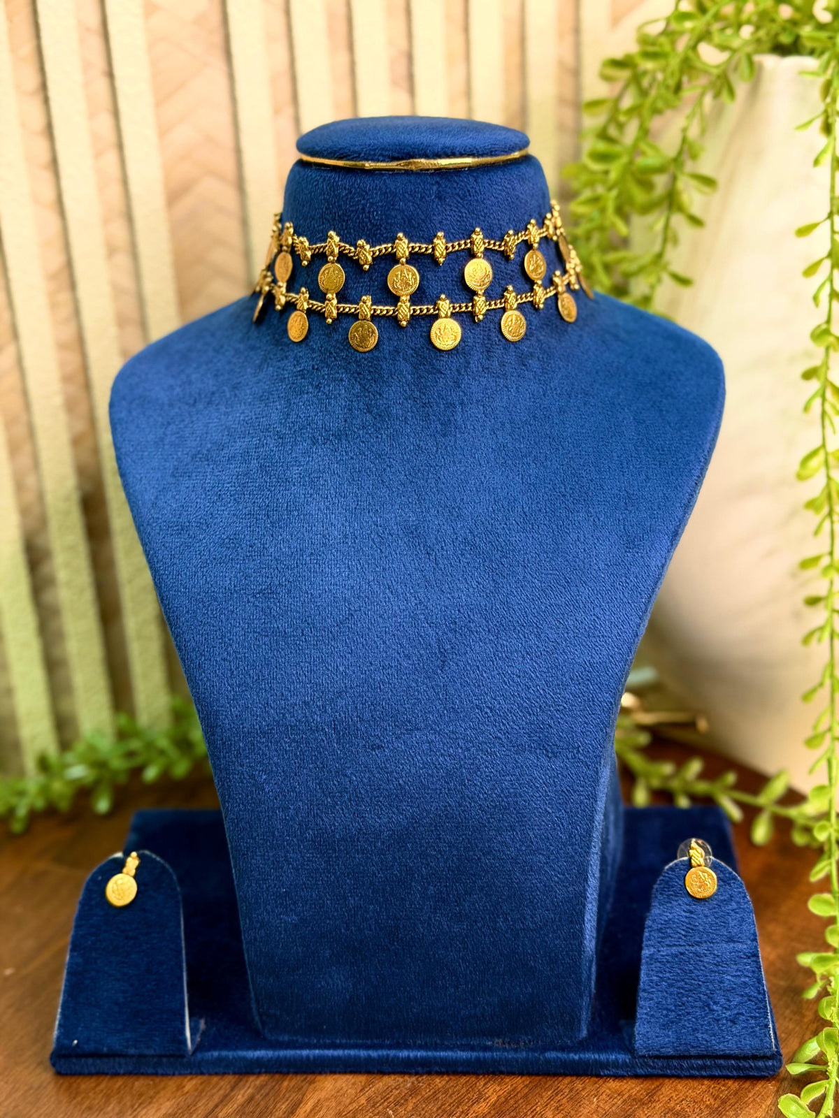 Antique Shade Double Layer Trending Coin Necklace
