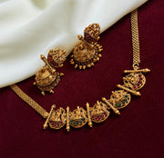 Chettinad Ashtalakshmi Necklace With Jhumka