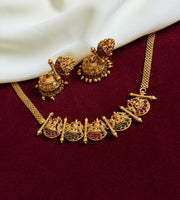 Chettinad Ashtalakshmi Necklace With Jhumka