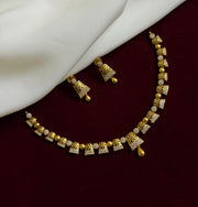 Royal Drum Neckpiece With AD Stone