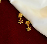 Elegant Lakshmi Necklace With CZ Stones