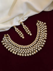 Premium Bridal Kundhan Neckpiece With Earrings