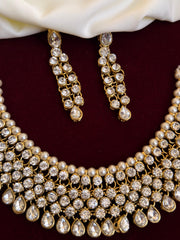 Premium Bridal Kundhan Neckpiece With Earrings