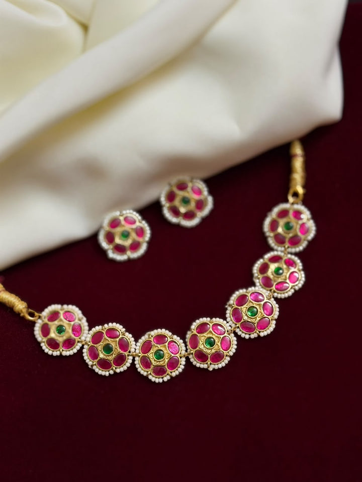 Premium Handmade Kundhan Necklace Cum Choker