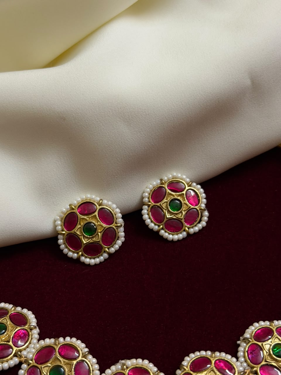 Premium Handmade Kundhan Necklace Cum Choker