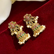 Premium Kemp Floral Jhumka
