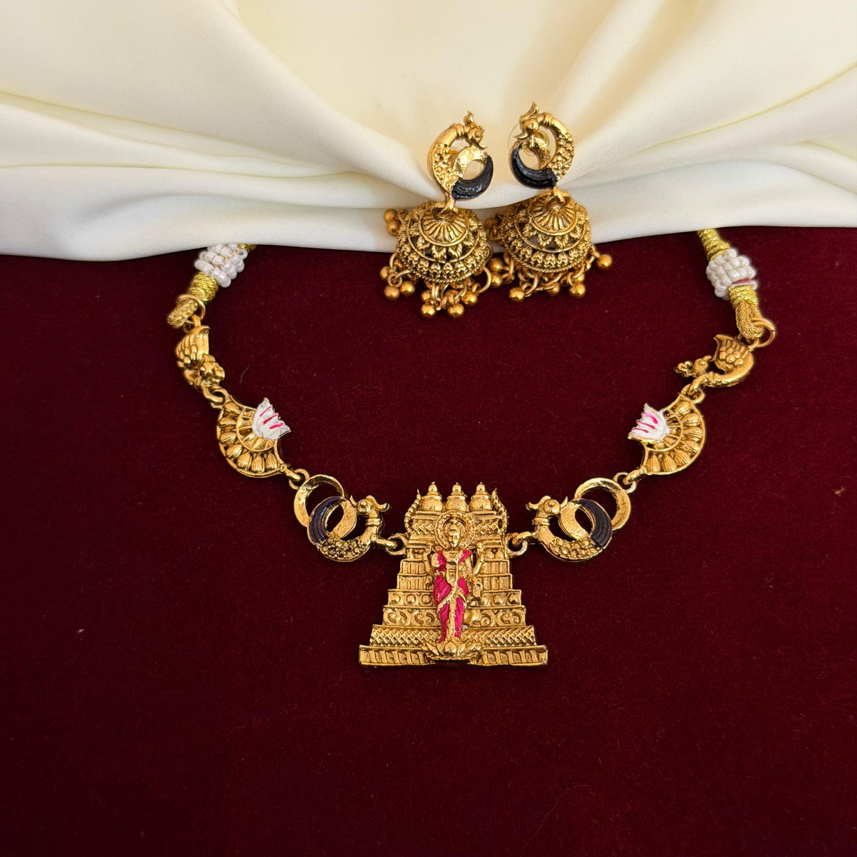 Lakshmi Gopuram Necklace
