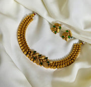 Antique Rani Leaf Necklace — Green