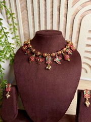 Antique Royal Red Necklace