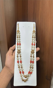 Coral & Pearl Long Chain