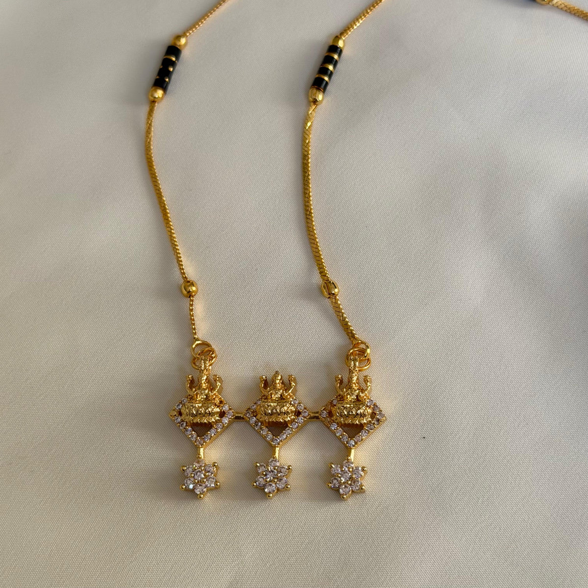 CZ Lakshmi Mangalsutra