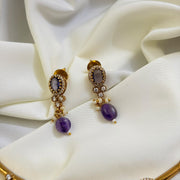 Premium Hasli With Amethyst Bezels