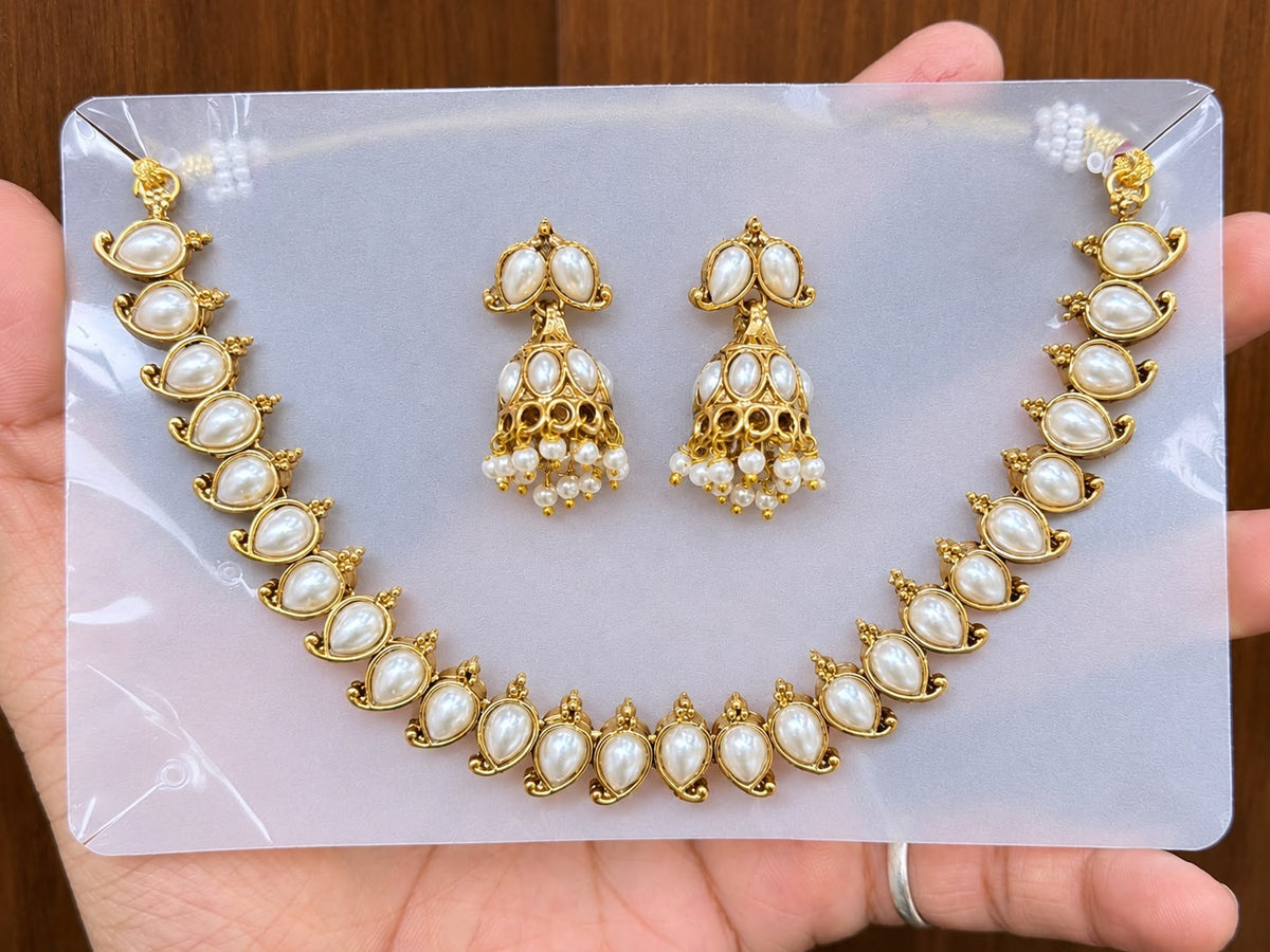 Affordable White Pearl Necklace