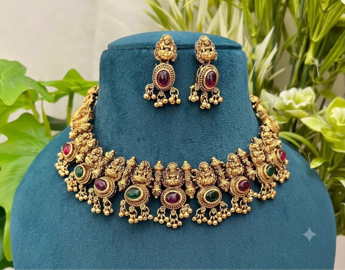 Goddess Lakshmi Necklace — Multi