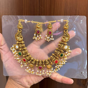 Goddess Lakshmi Necklace — Navaratna
