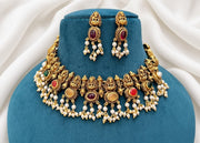Goddess Lakshmi Necklace — Navaratna
