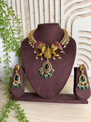 Elephant Kanti Necklace
