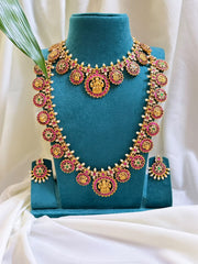 Kemp Bridal Set With Pink Green And White Kemp Stones