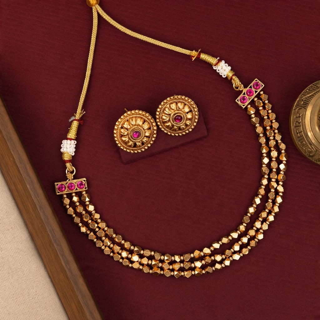 Ashtapailu 3 Layer Choker
