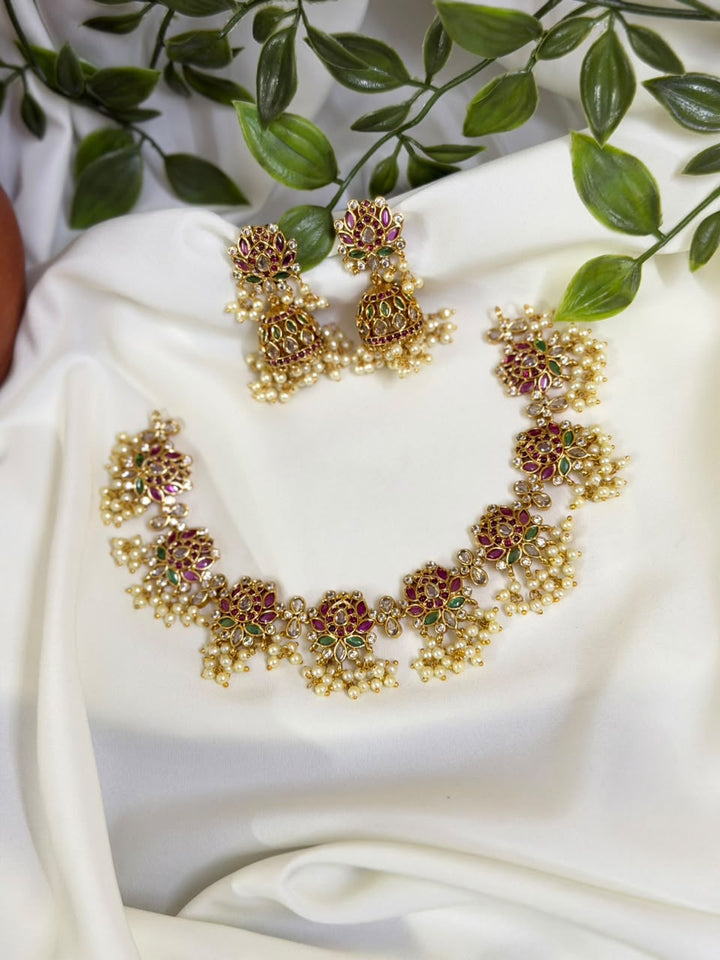 Exquisite Tamara Premium Neckpiece With Jhumka