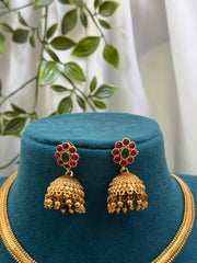 Openable Kasavu Mala With Jhumka