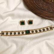 Antique Square AD Stone Choker