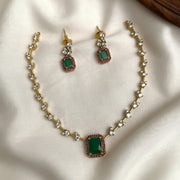 Emerald AD Stone Necklace
