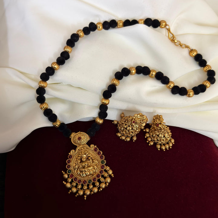 Velvet Bead Lakshmi Mala