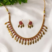 Elakathaali With Kemp Stone With Earrings