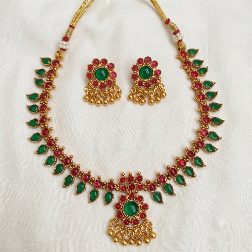 Multi Palakka Necklace