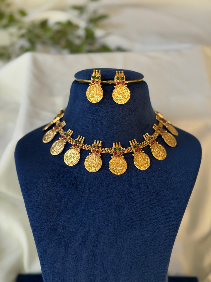 Premium Matte Coin Heritage Necklace — Multi