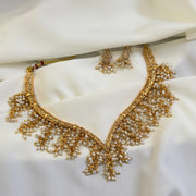 Rice Pearl Hasli Necklace