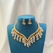 Rice Pearl Hasli Necklace